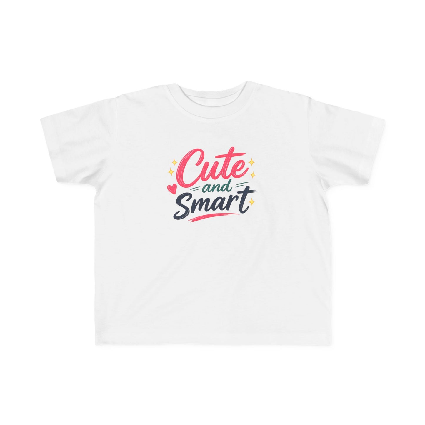 Cute and Smart Toddler Tee | Kids Graphic Shirt, Playful Script Design