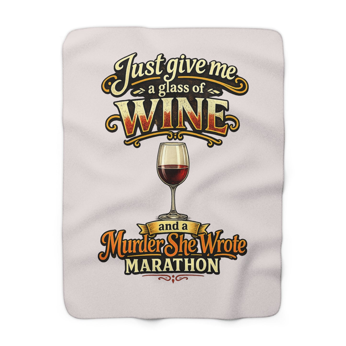Murder She Wrote marathon sherpa blanket