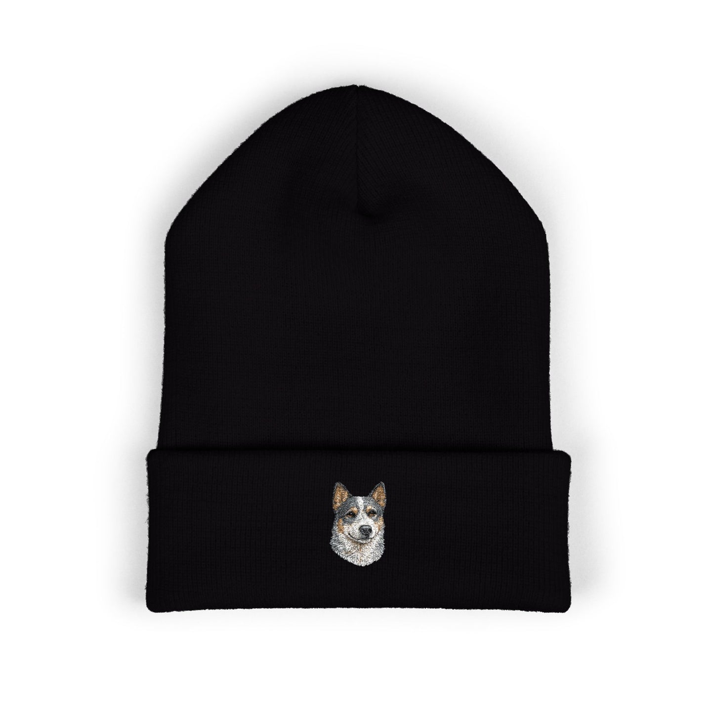 Australian Cattle Dog Embroidered Beanie | Cuffed Knit Hat