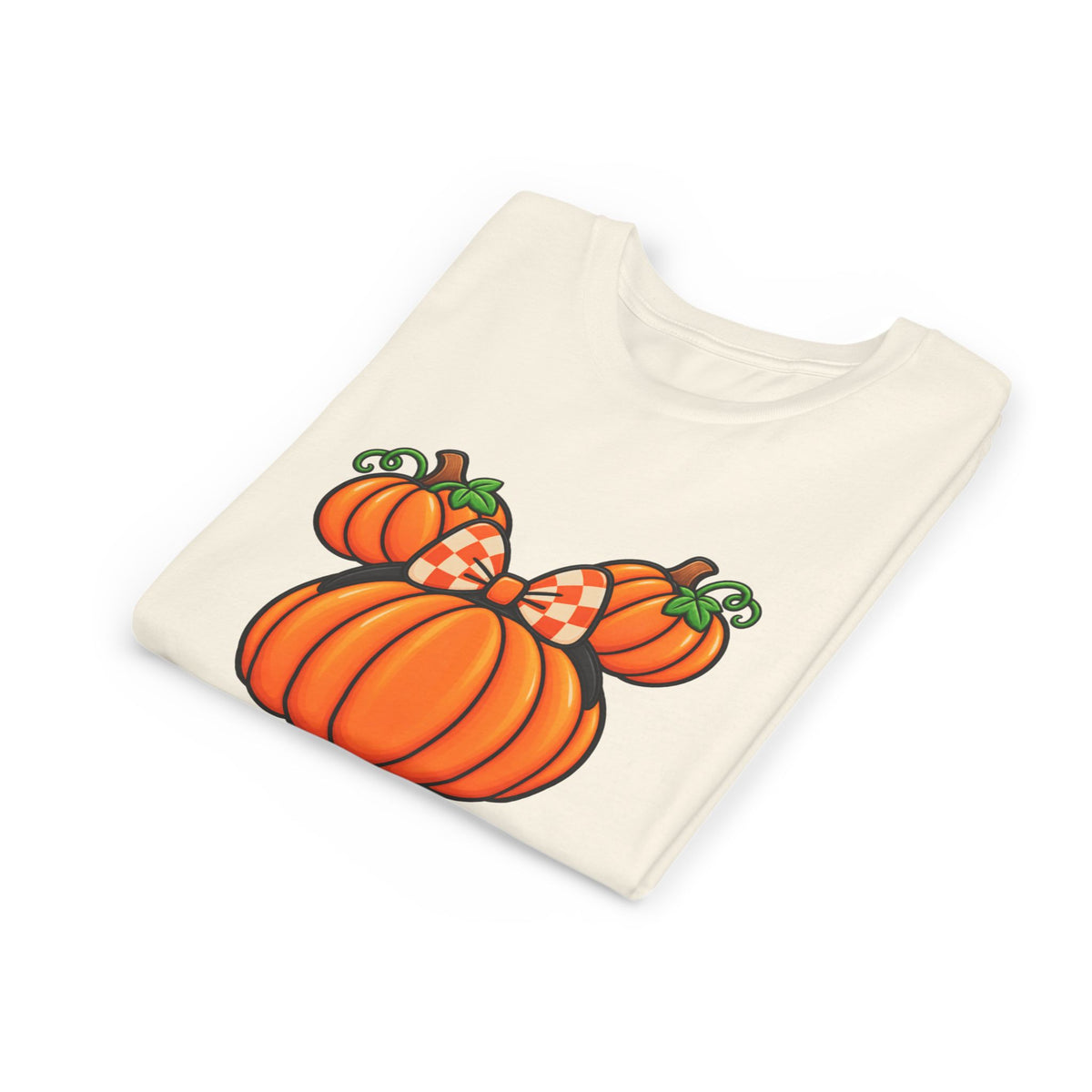 Fall Pumpkin Ears Youth Tee | Halloween Fall Pumpkin Tee
