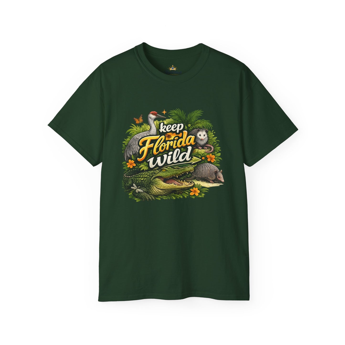 Keep Florida Wild T-Shirt | Alligator, Manatee, Palm Trees, Nature Design