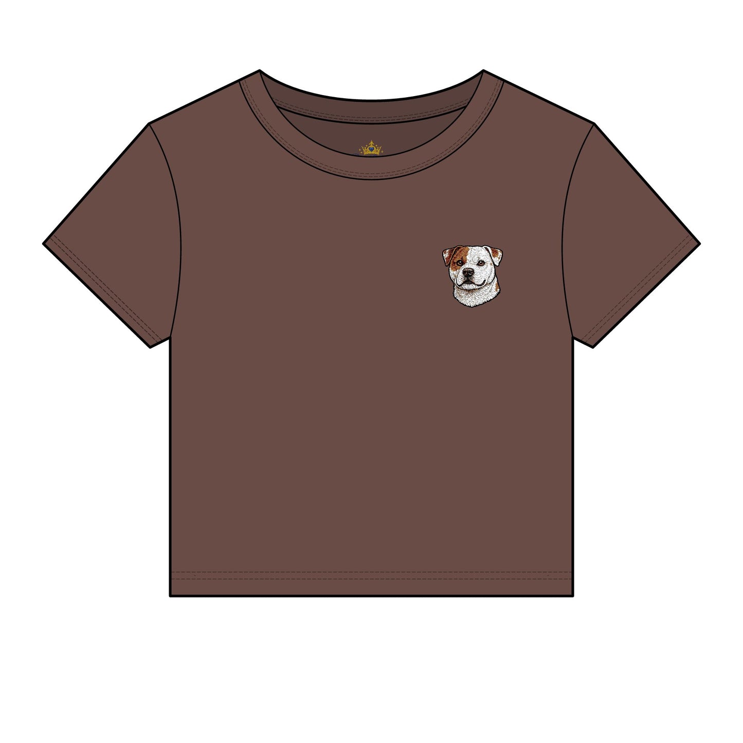 Scott American Bulldog Embroidered Micro Rib Tee