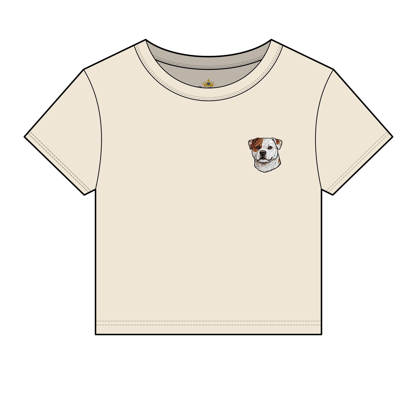 Scott American Bulldog Embroidered Micro Rib Tee