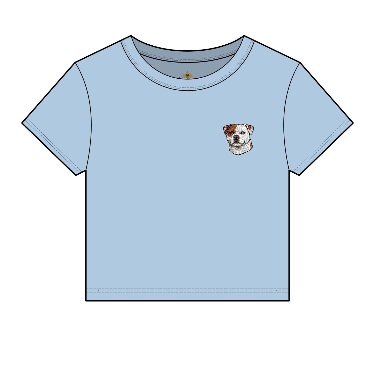 Scott American Bulldog Embroidered Micro Rib Tee