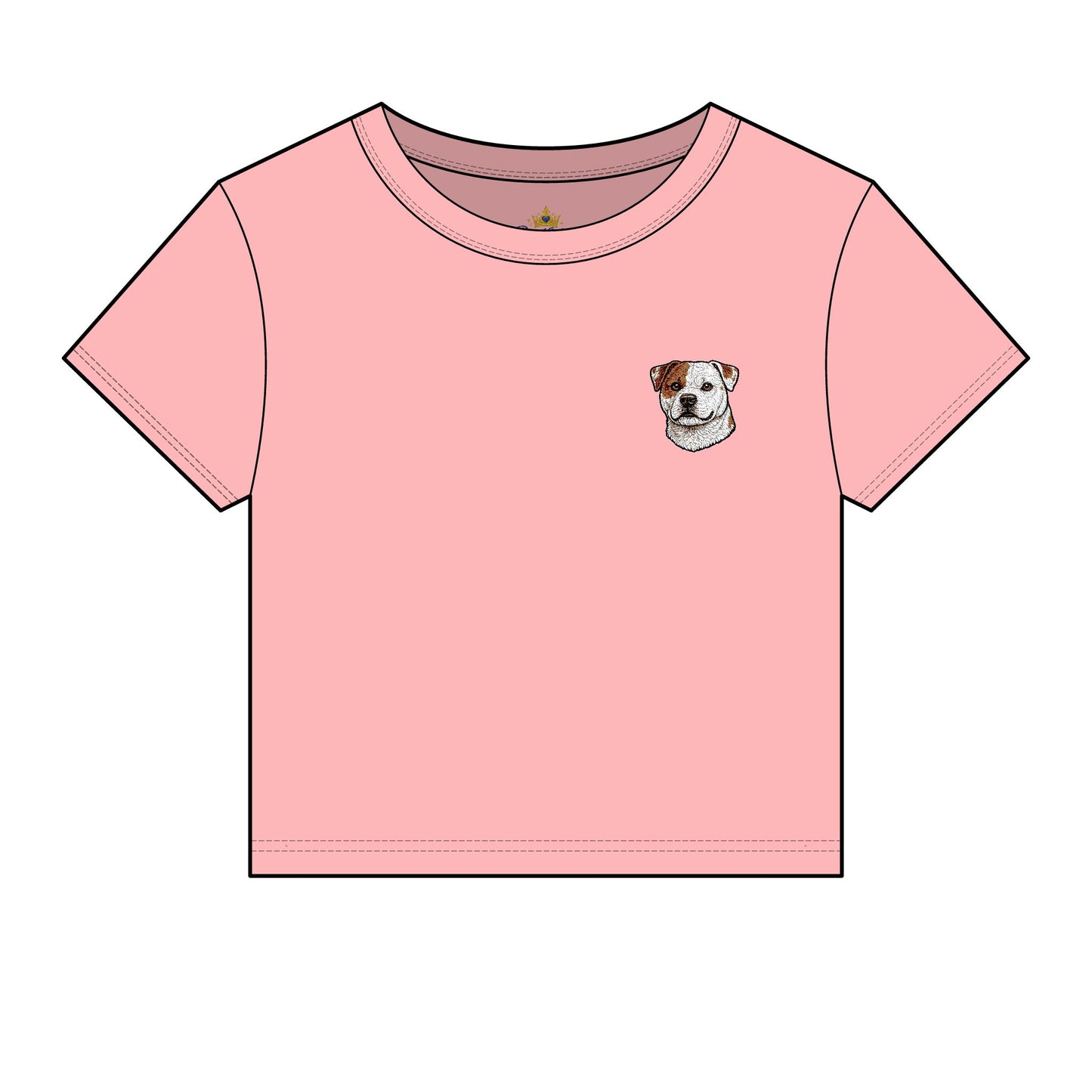 Scott American Bulldog Embroidered Micro Rib Tee