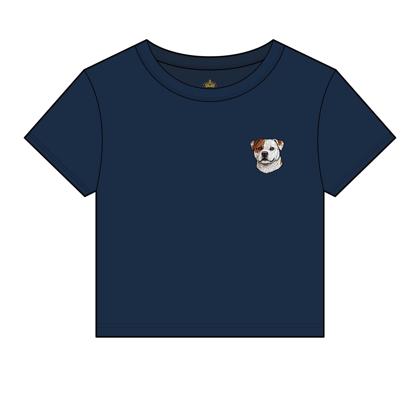 Scott American Bulldog Embroidered Micro Rib Tee