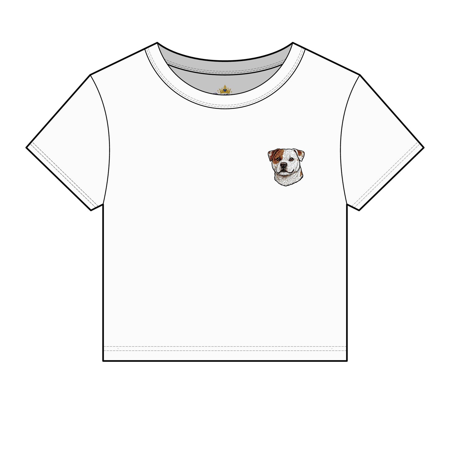 Scott American Bulldog Embroidered Micro Rib Tee