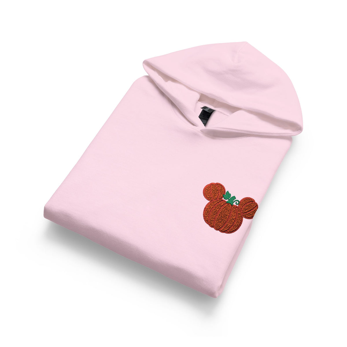Fall Embroidered Pumpkin Softstyle Youth Midweight Hooded Sweatshirt