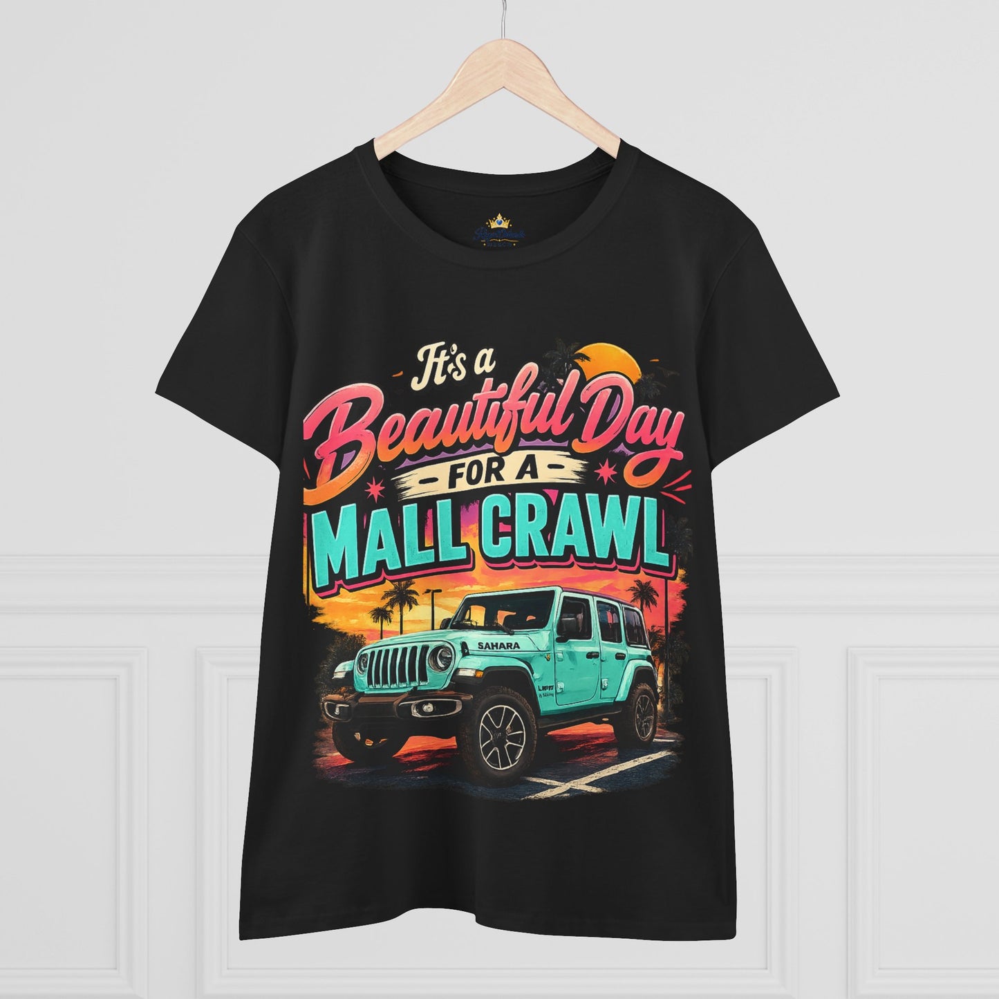 Women's Mall Crawl T‑Shirt — "It's a Beautiful Day for a Mall Crawl" Graphic Tee