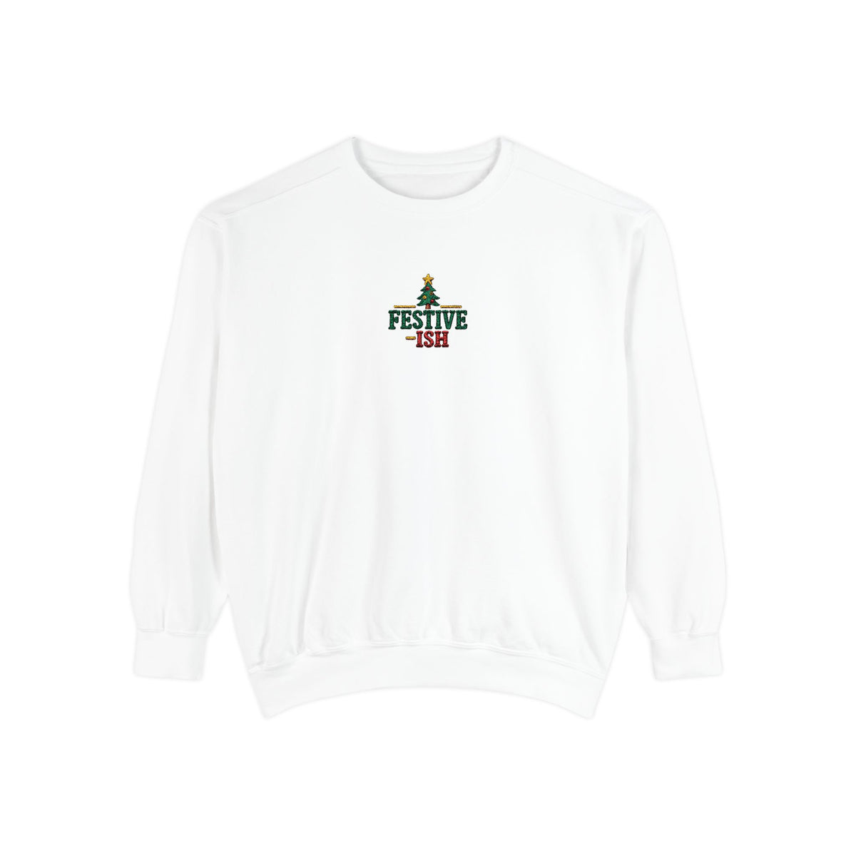 Holiday Sweatshirt — Festiv-ish Christmas Tree Crewneck