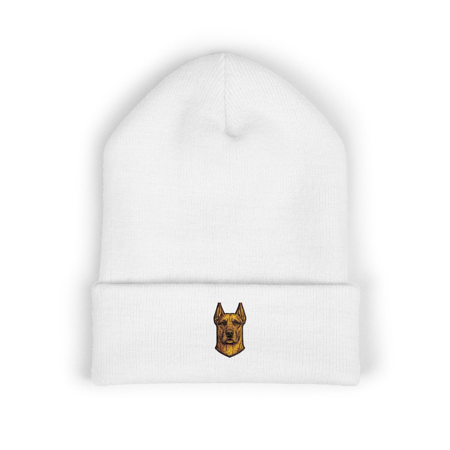 Great Dane  Embroidery Beanie | Cuffed Knit Hat