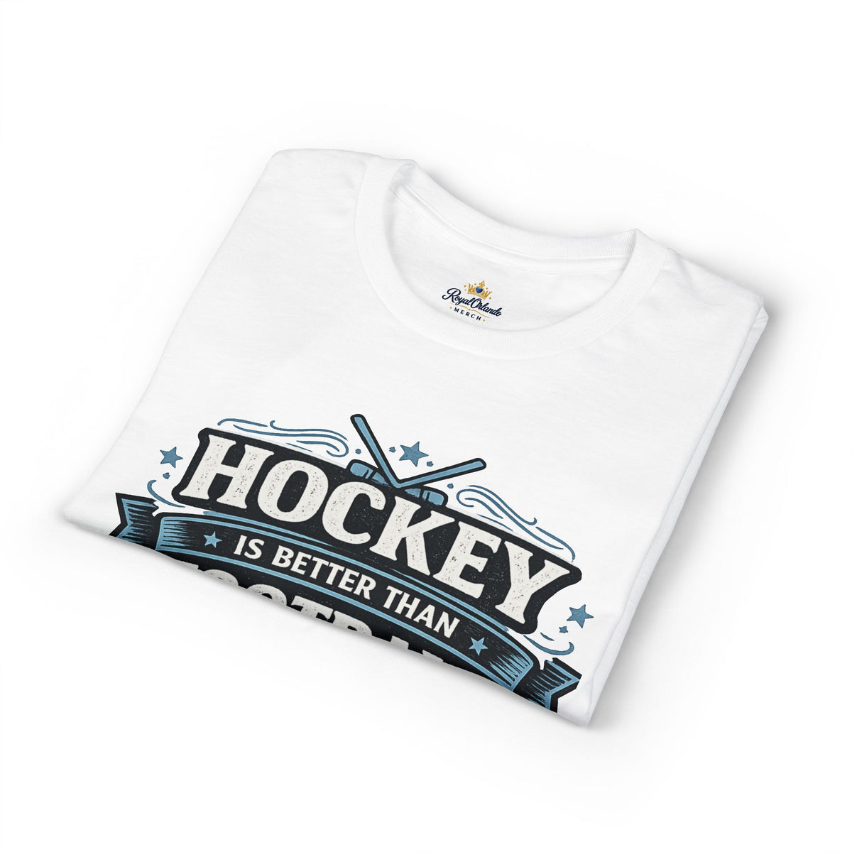 Hockey Is Better Than Football T-Shirt | Change My Mind sports tee