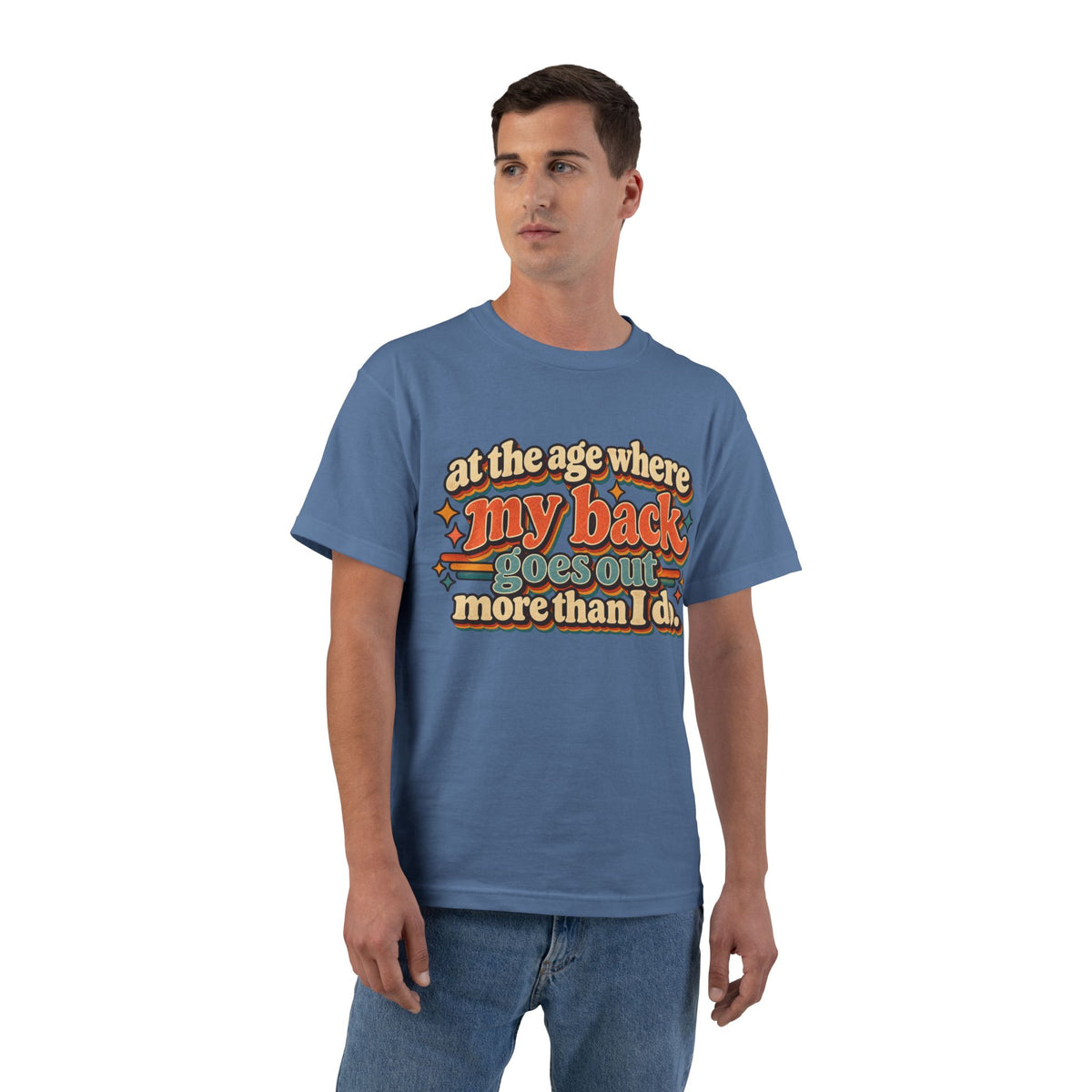 my back goes out more than I do T-Shirt | Retro Text Graphic