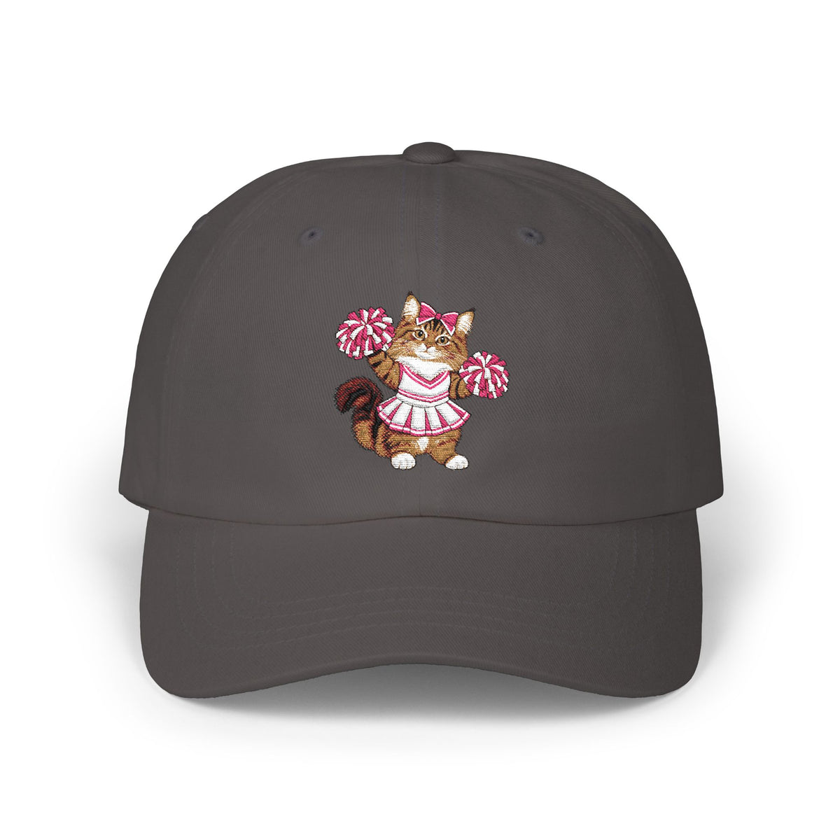 Cheer Cat embroidered Classic Dad Cap