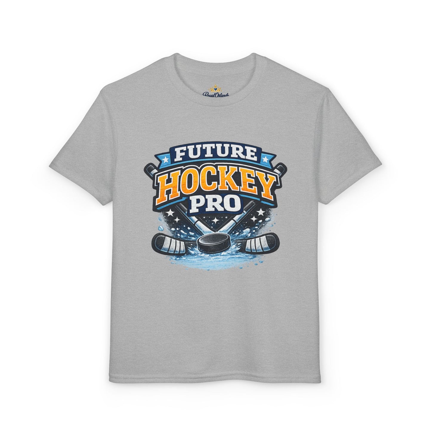 Future Hockey Pro Youth T-Shirt | Hockey Graphic, Puck & Sticks