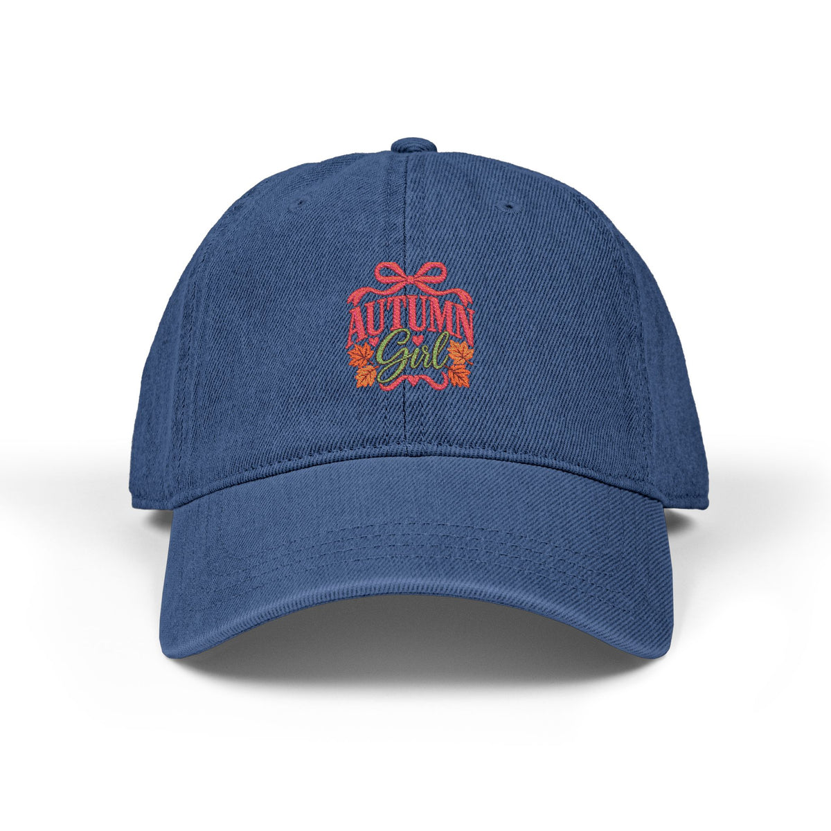 Autumn Girl Fall Denim Hat (Embroidery)