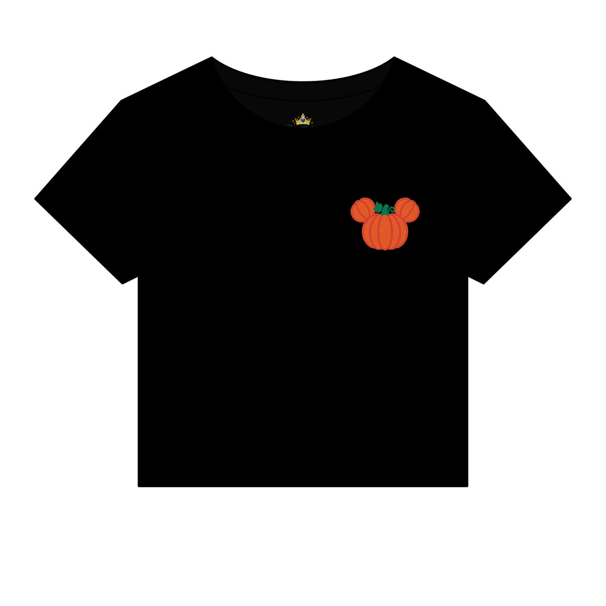 Fall Embroidered  Pumpkin Ears Tee | Autumn Baby Tee