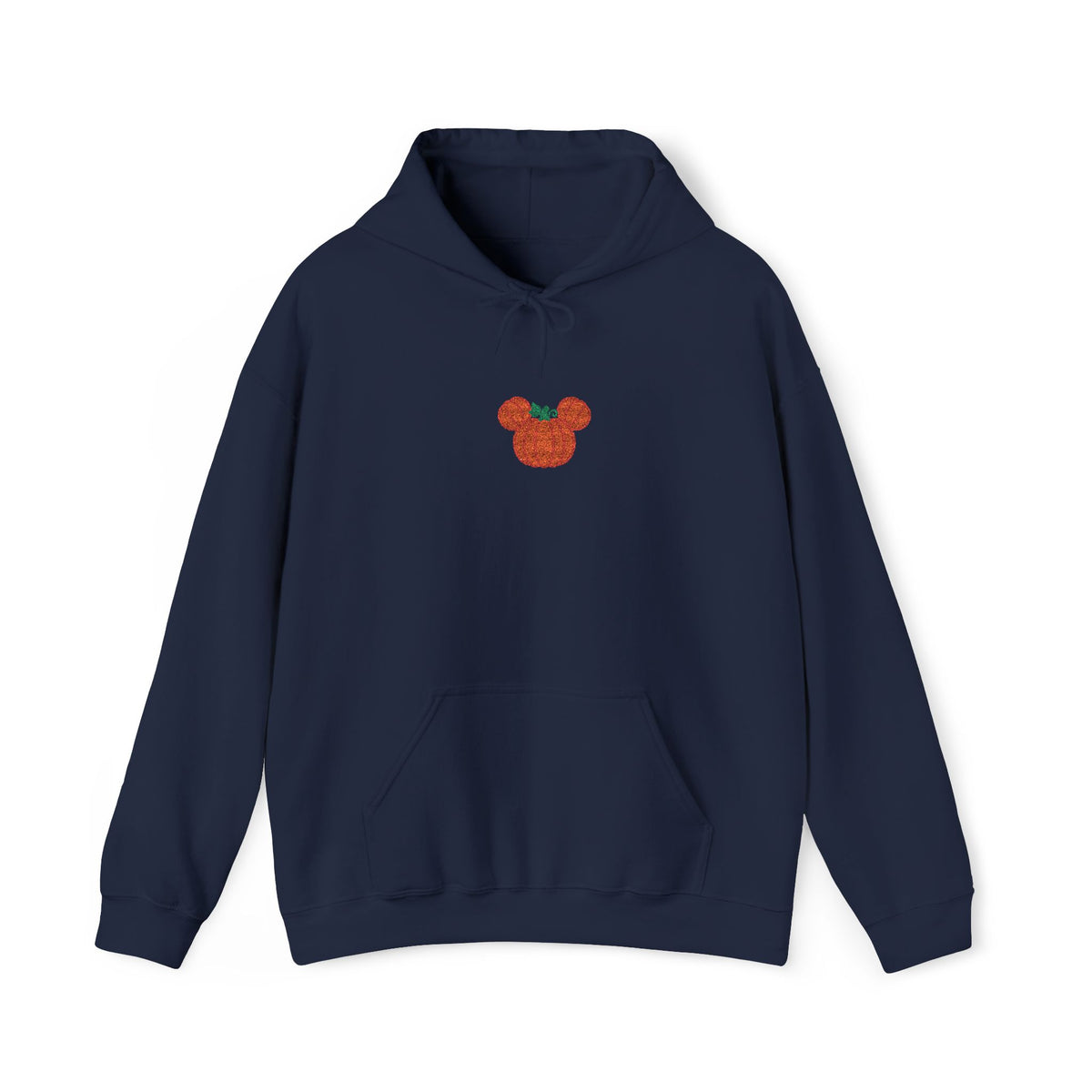 Fall Pumpkin Embroidered Ears silhouette Hoodie | Halloween pumpkin ears sweatshirt