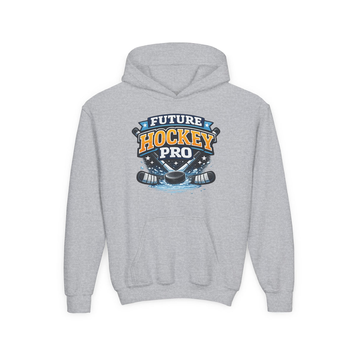Future Hockey Pro Youth Hoodie | Ice Hockey Logo, Skates & Puck