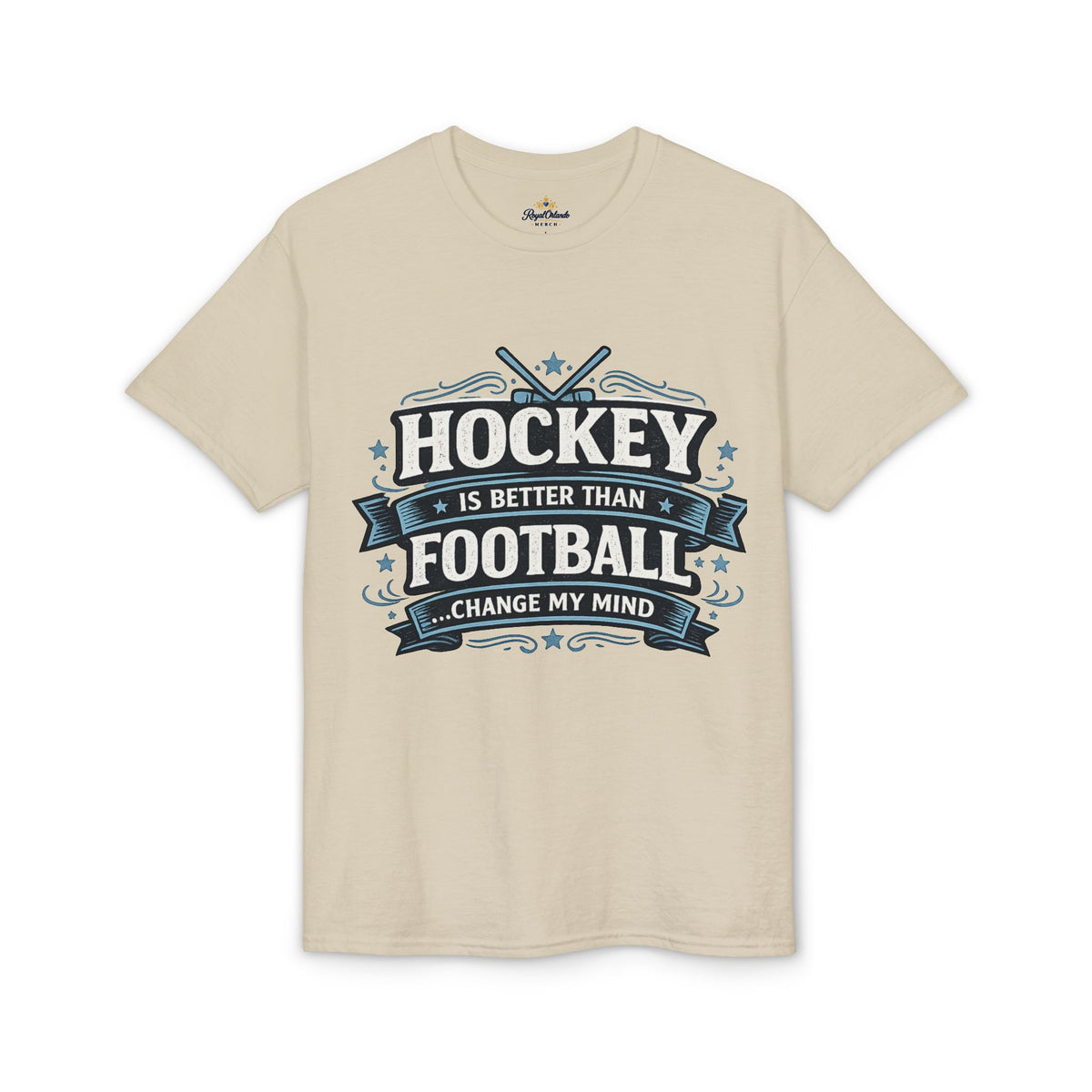 Hockey Is Better Than Football T-Shirt | Change My Mind sports tee
