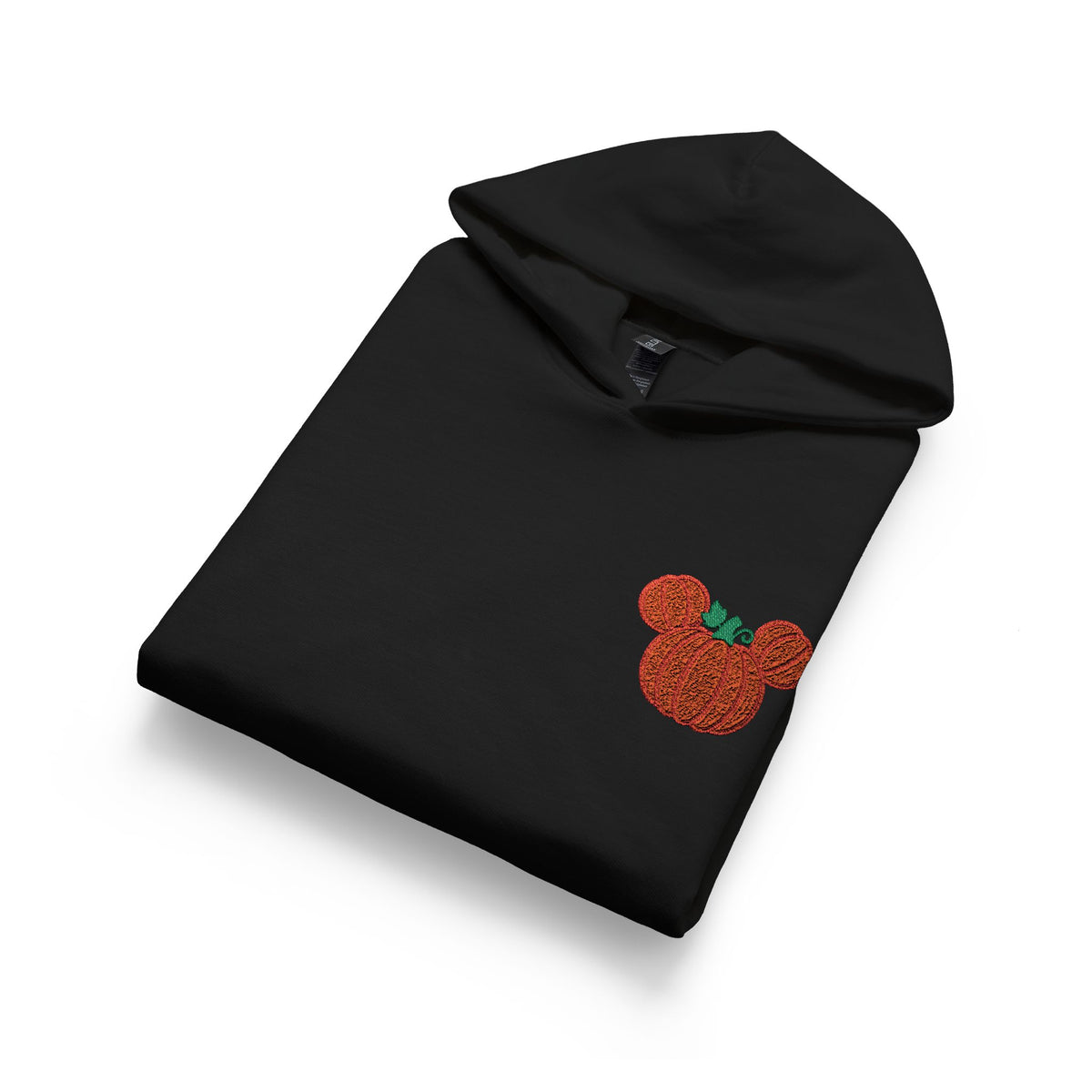 Fall Embroidered Pumpkin Softstyle Youth Midweight Hooded Sweatshirt