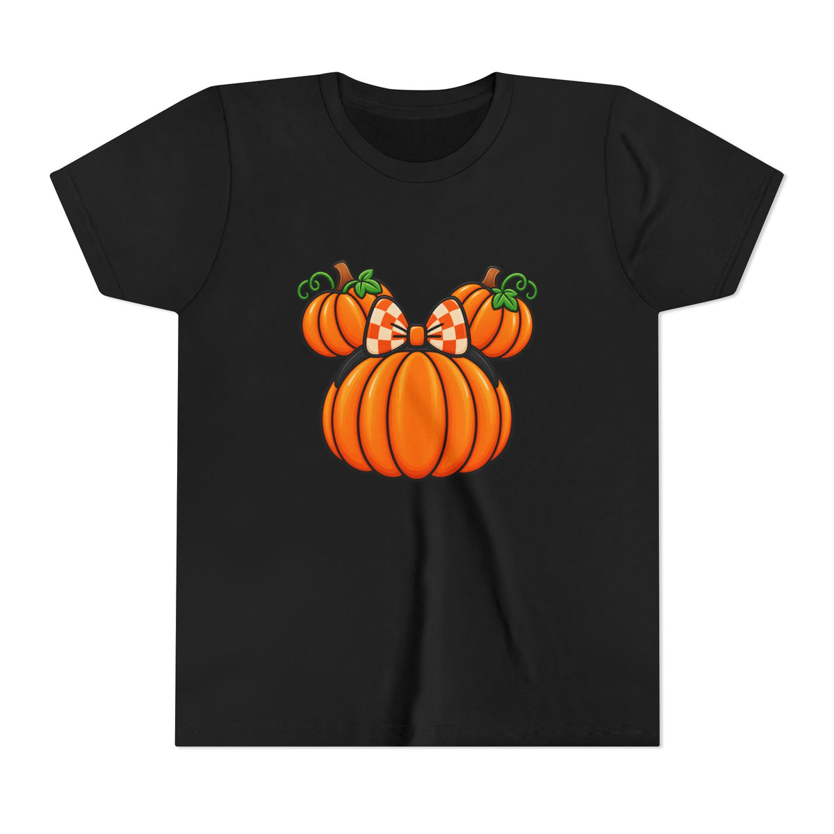 Fall Pumpkin Ears Youth Tee | Halloween Fall Pumpkin Tee