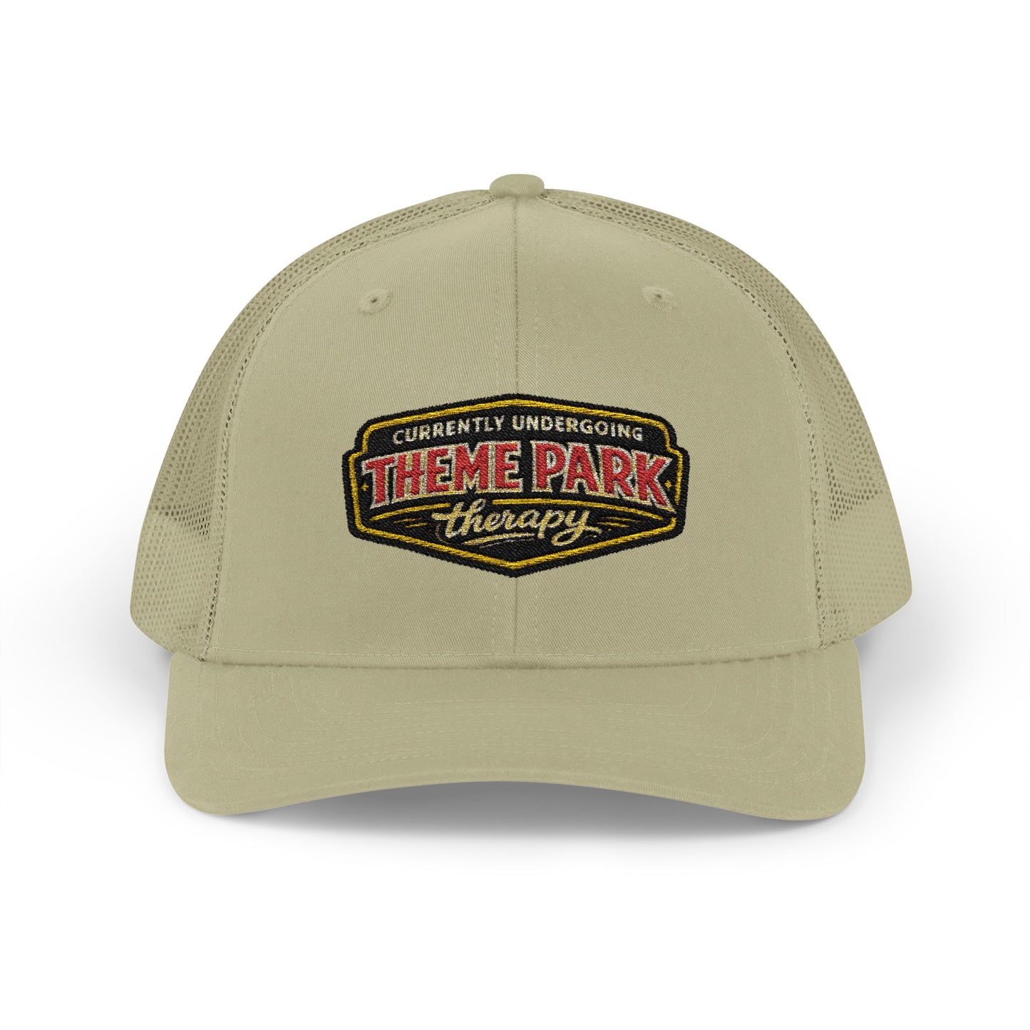 Theme Park Therapy Vintage Logo Snapback Cap | Trucker Mesh Hat