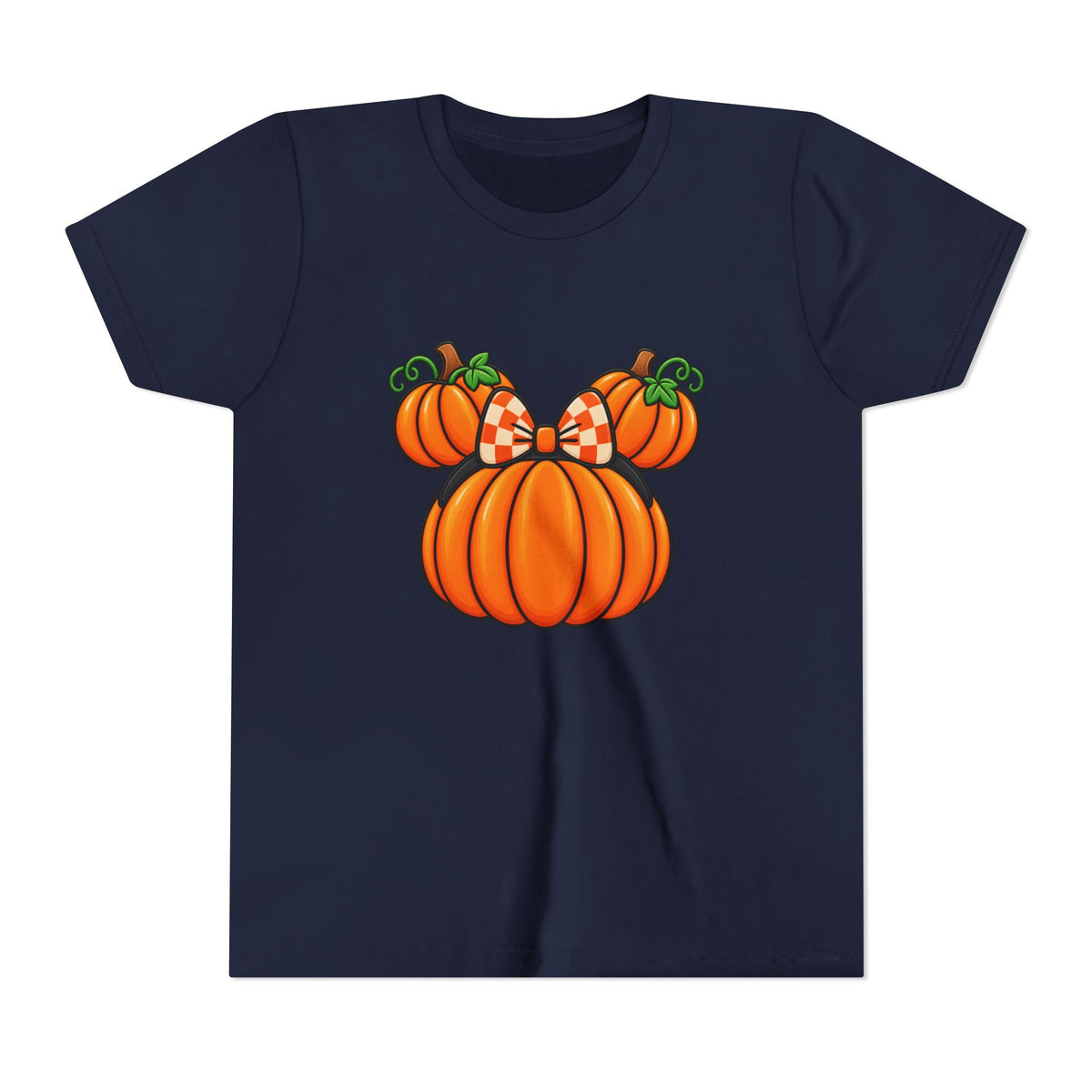 Fall Pumpkin Ears Youth Tee | Halloween Fall Pumpkin Tee