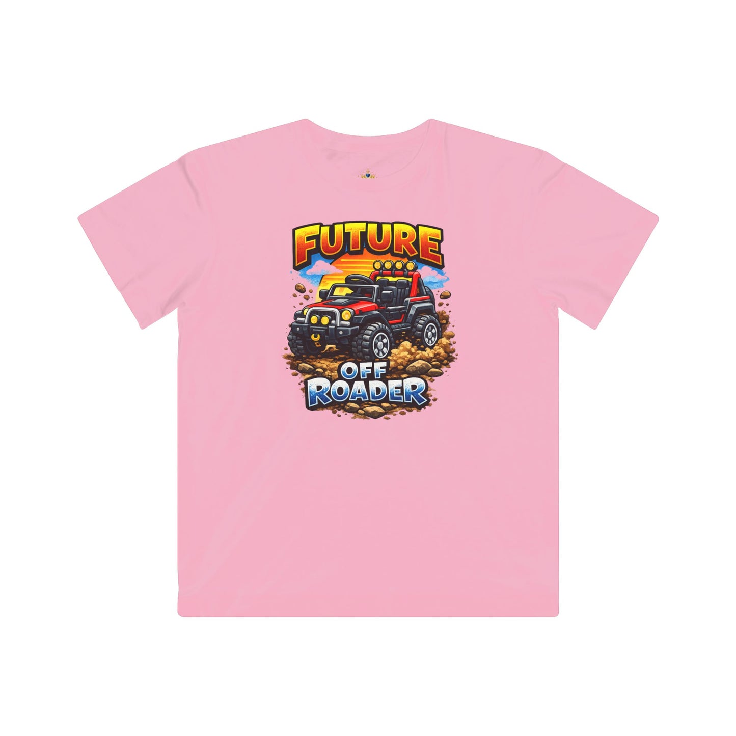 Future Off Roader Kids Tee | Monster Truck Dirt Splash Graphic