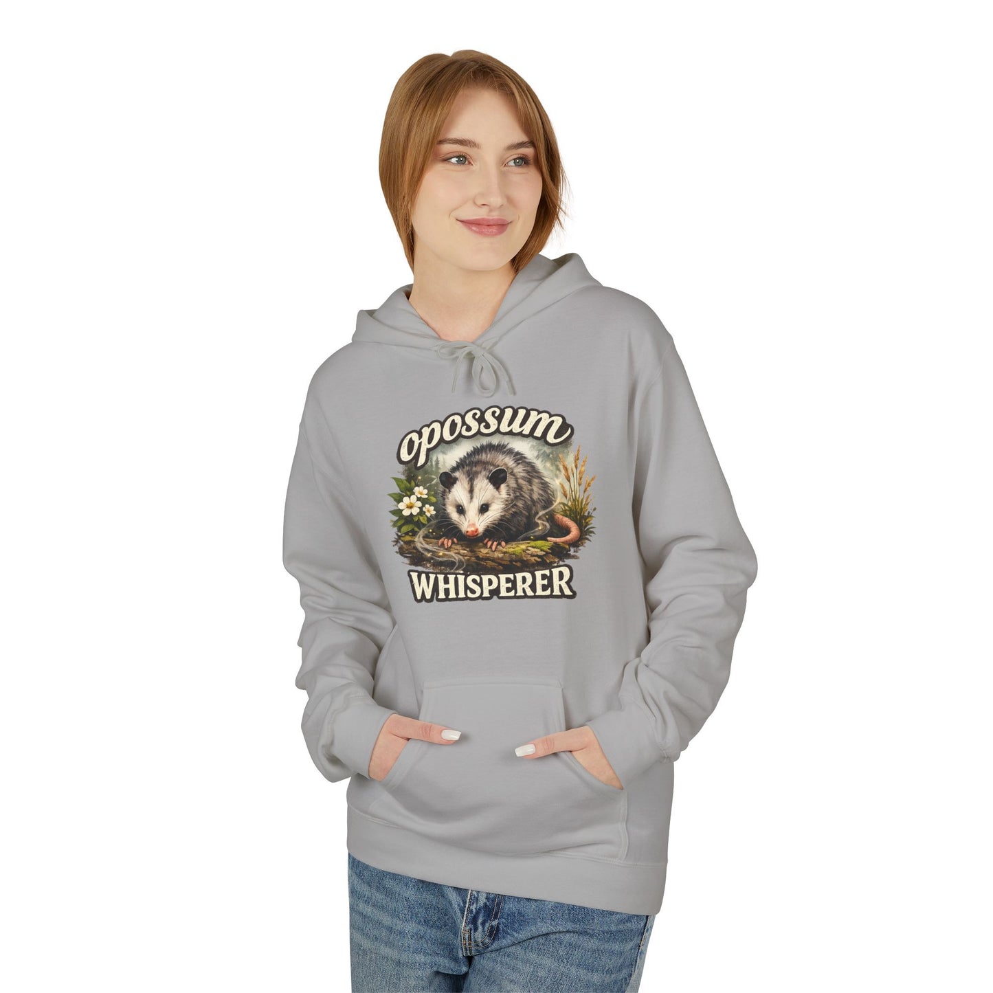 Opossum Whisperer Hoodie | Vintage Wildlife Illustration