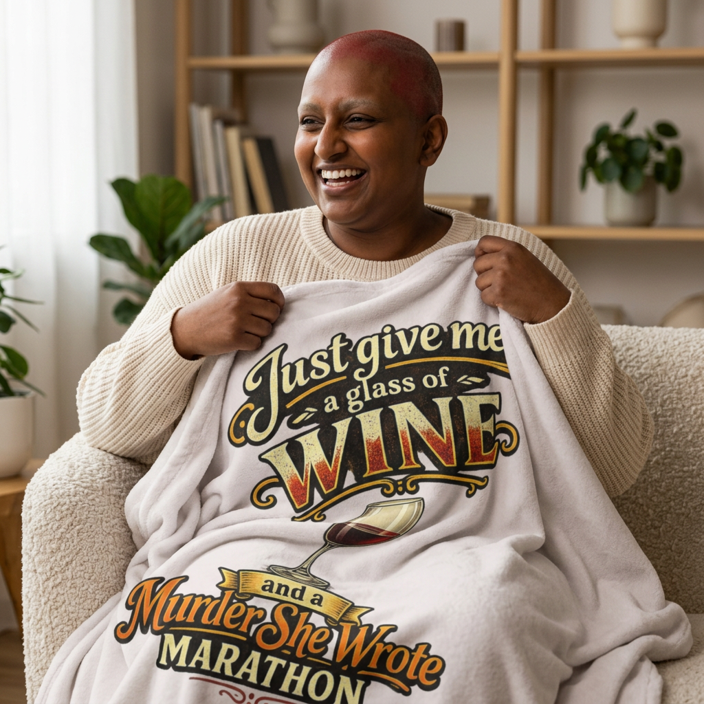 Murder She Wrote marathon sherpa blanket