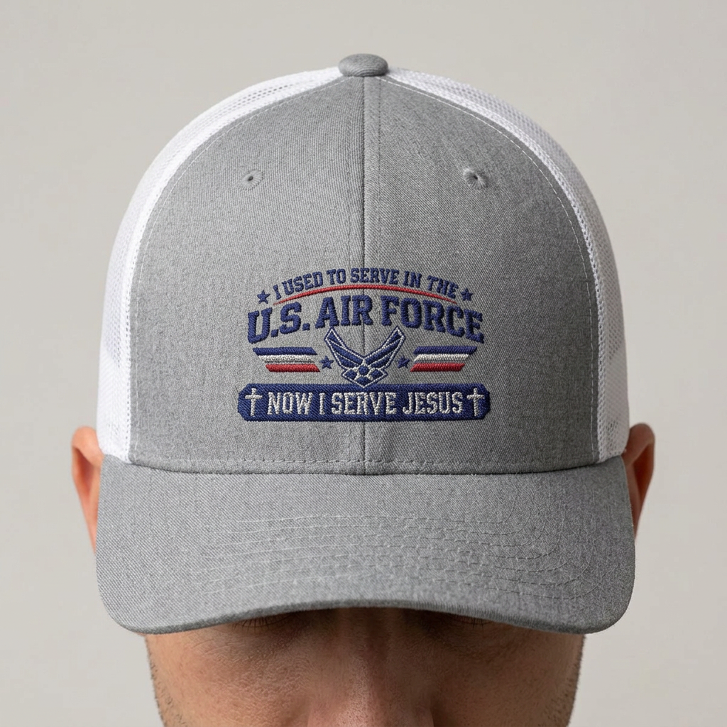 US AIR Force- Jesus embroidered ball cap