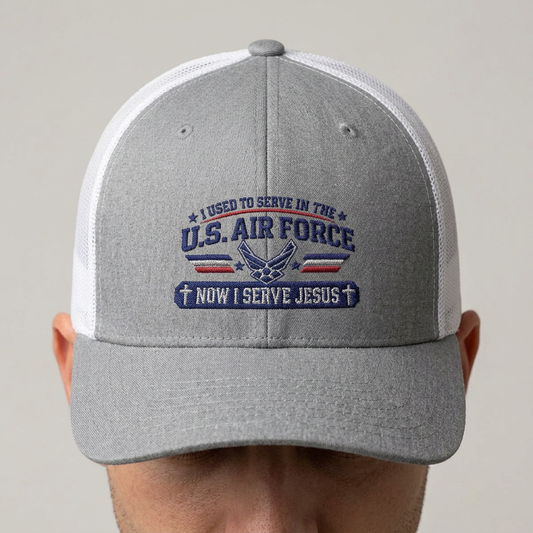 US AIR Force- Jesus embroidered ball cap