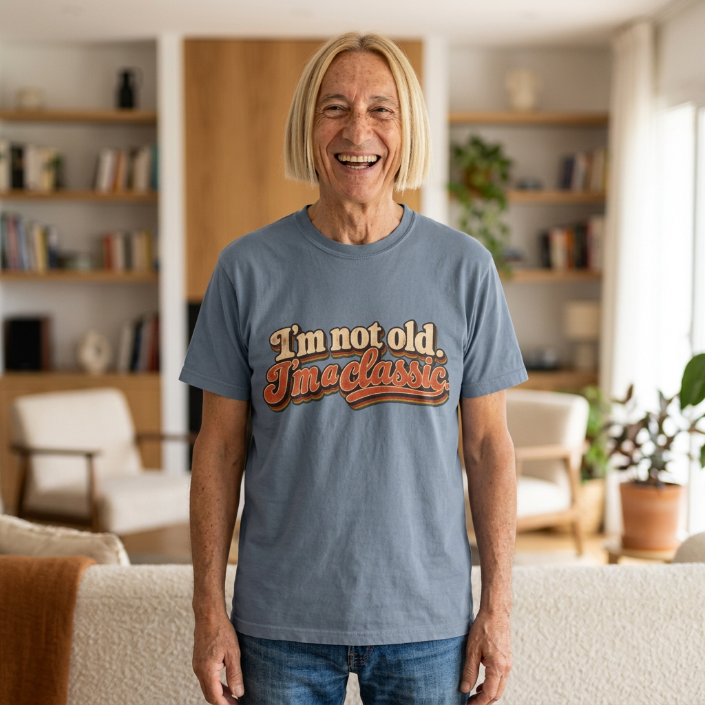 I'm Not Old I'm a Classic T-shirt | Retro Script Vintage Typography
