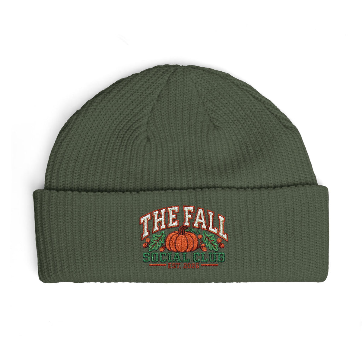 Fall Social Club 2026 Embroidered Cuff Beanie