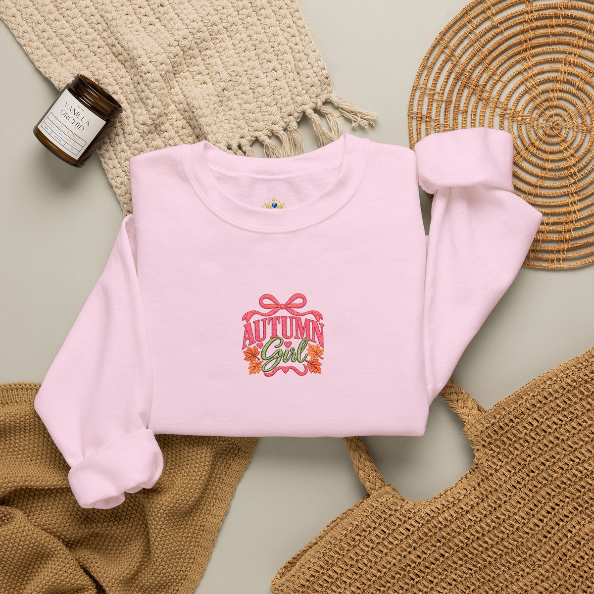 Autumn Girl 2026 Fall embroidered Unisex Heavy Blend™ Crewneck Sweatshirt