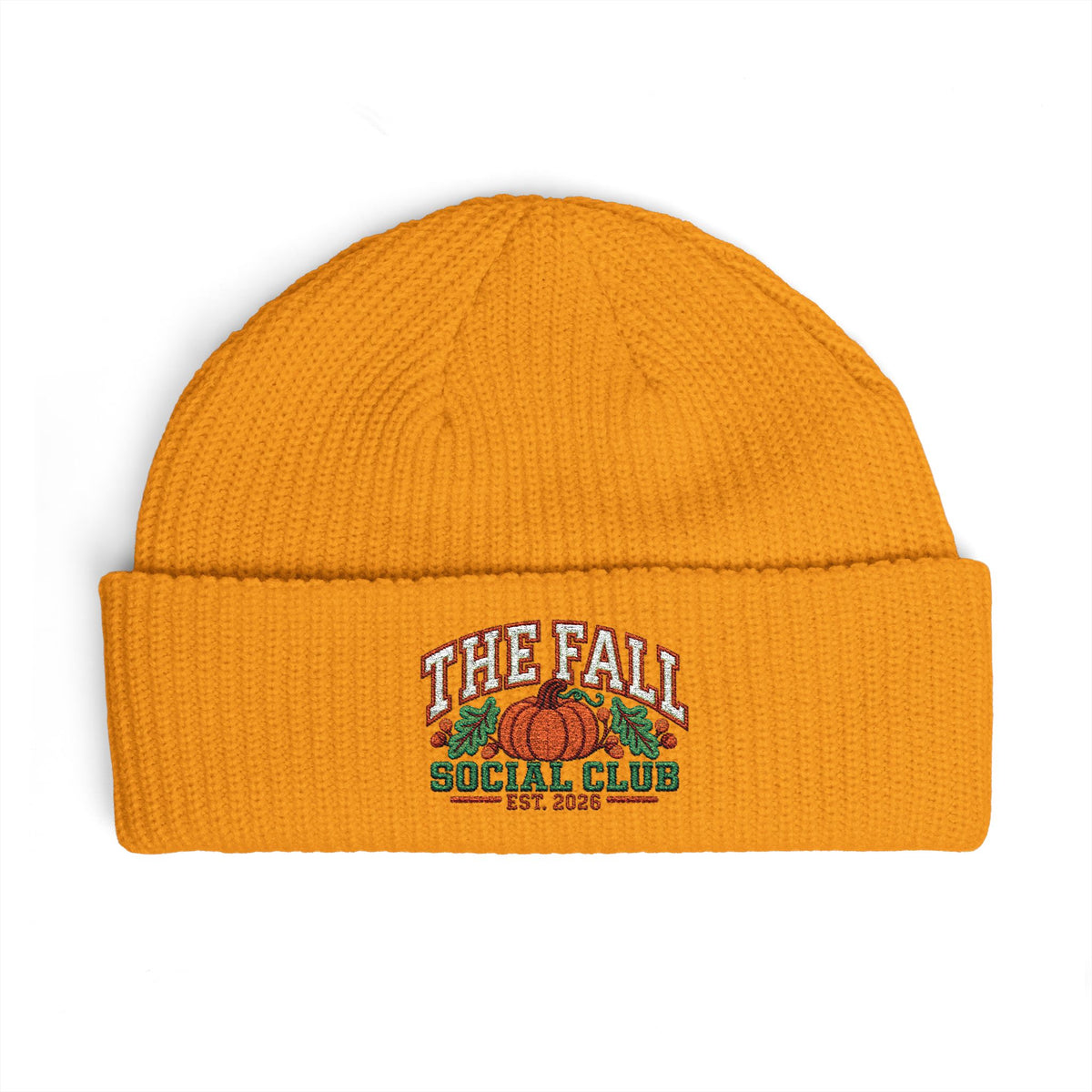 Fall Social Club 2026 Embroidered Cuff Beanie