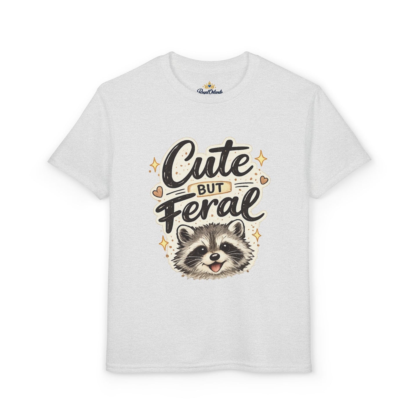 Cute but Feral Raccoon Youth T-Shirt | Kids Animal Graphic Tee