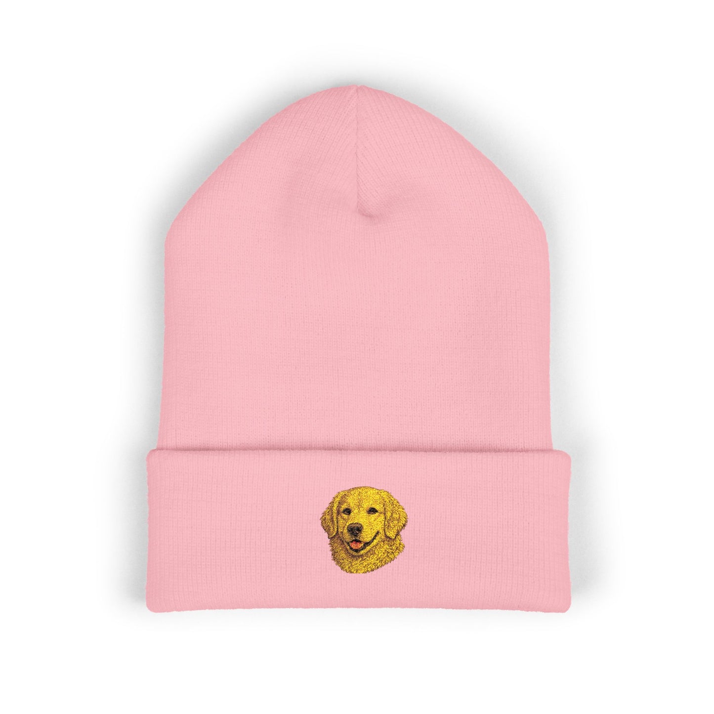 Golden Retriever Embroidered Beanie | Cuffed Knit Hat