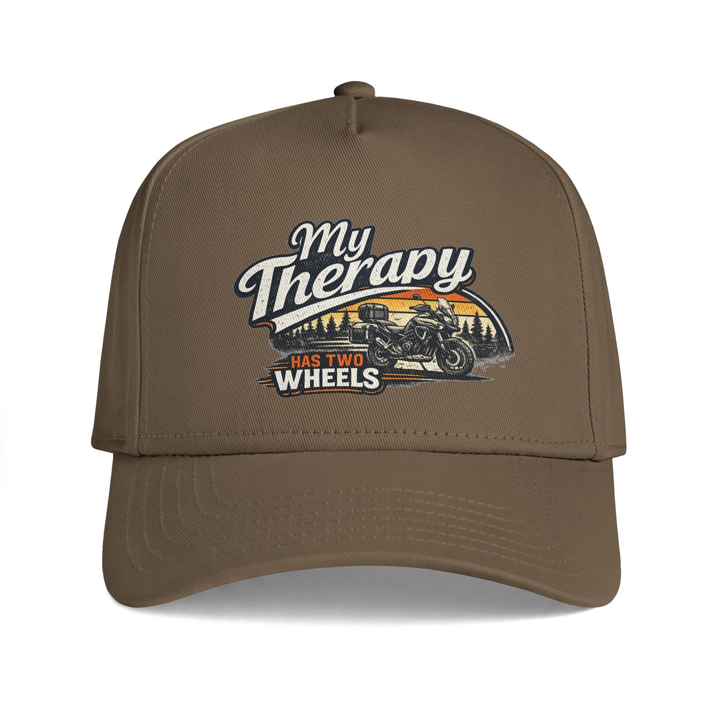 My Therapy Has Two Wheels Motorcycle Cap | Biker Trucker Hat