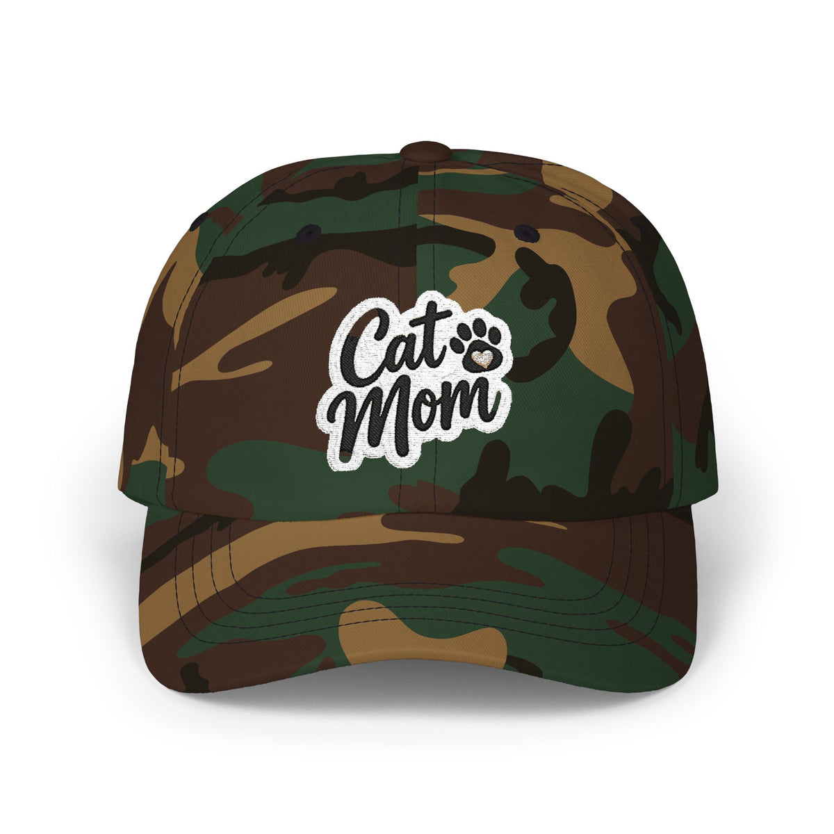 Cat Mom embroidered Classic Dad Cap