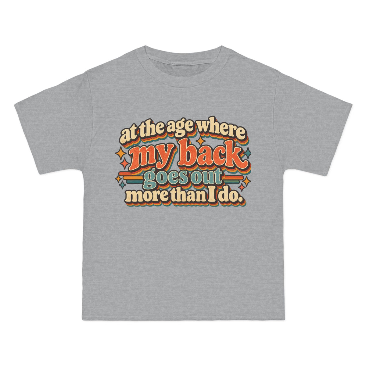 my back goes out more than I do T-Shirt | Retro Text Graphic