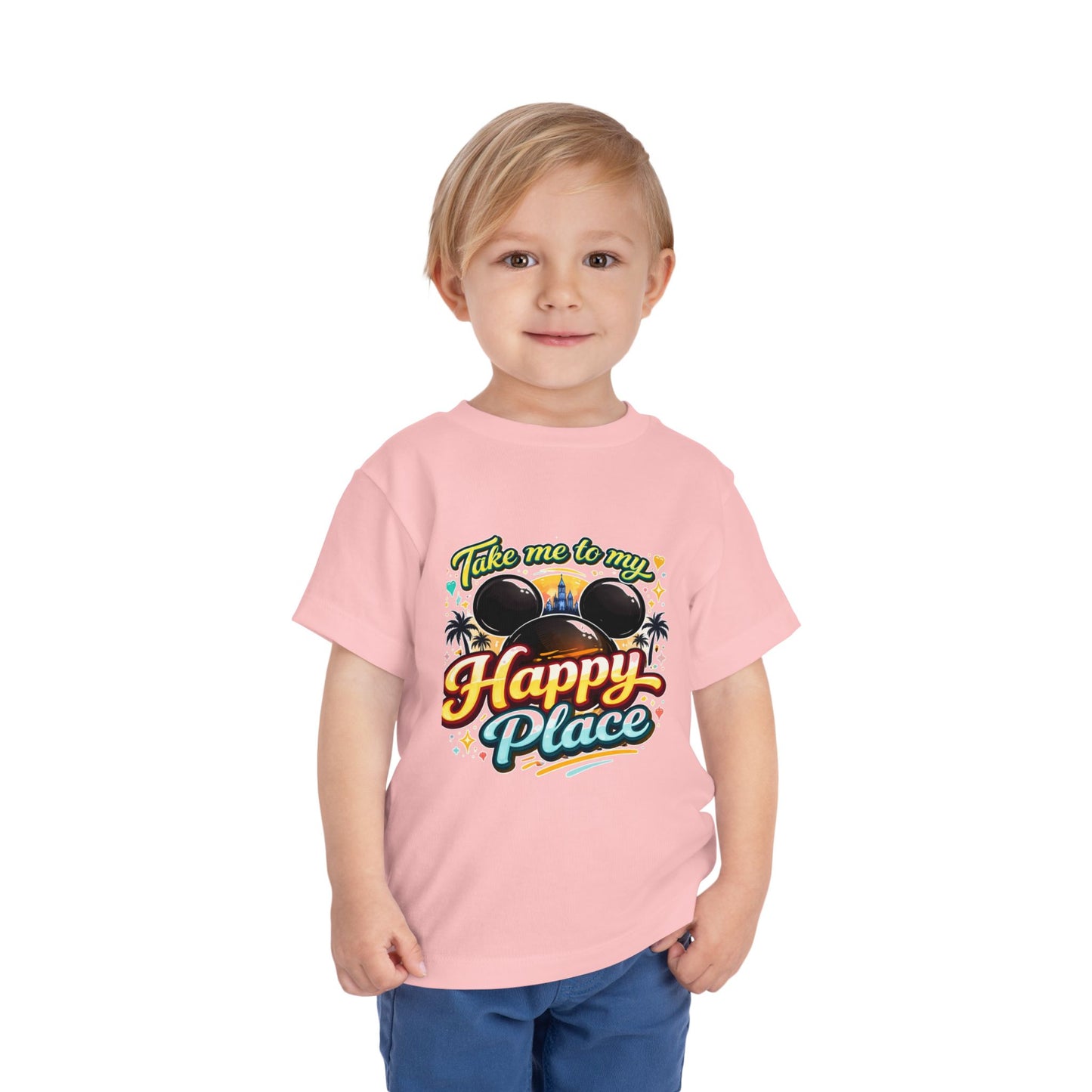 Take Me to My Happy Place Toddler Tee | Mouse Ears Castle Graphic