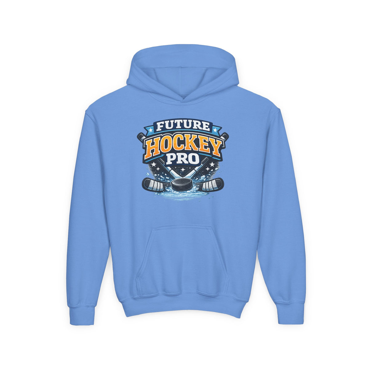 Future Hockey Pro Youth Hoodie | Ice Hockey Logo, Skates & Puck