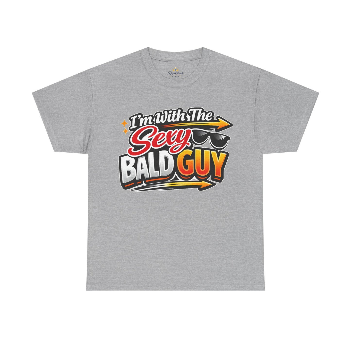 I'm With The Sexy Bald Guy T-Shirt | Funny Novelty Shirt, Sunglasses Graphic