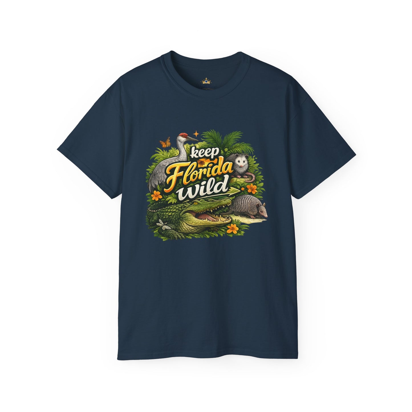 Keep Florida Wild T-Shirt | Alligator, Manatee, Palm Trees, Nature Design