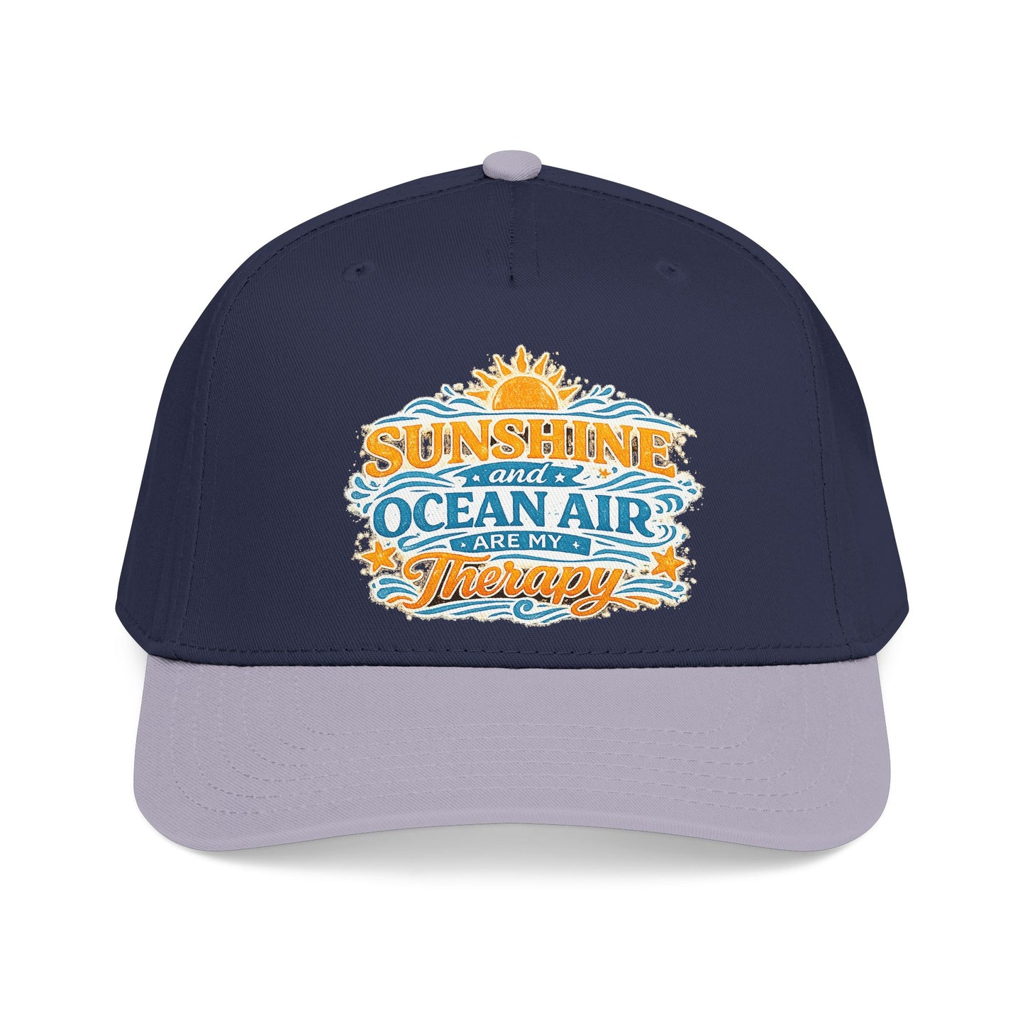 Mid Profile Baseball Cap Sunshine and Ocean air are my therapy