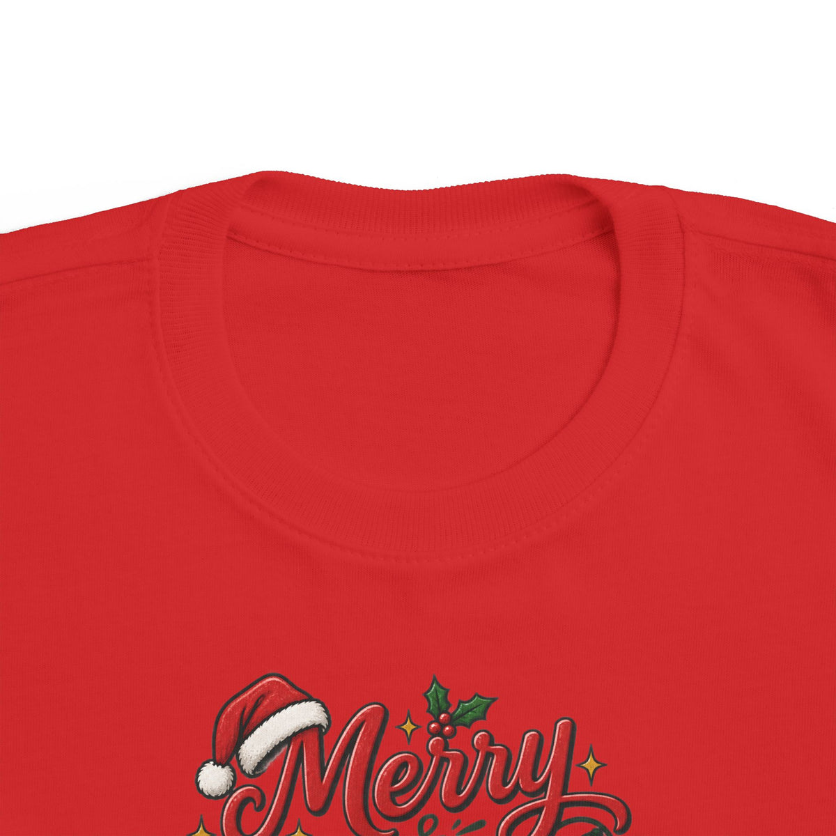 Toddler Christmas Tee – “Merry & Slightly Matching” Holiday Shirt friends or family matching tee