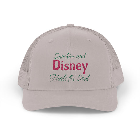 Sparkle sunshineText Snapback Cap | Glitter Script Trucker Hat Sunshine heals the soul