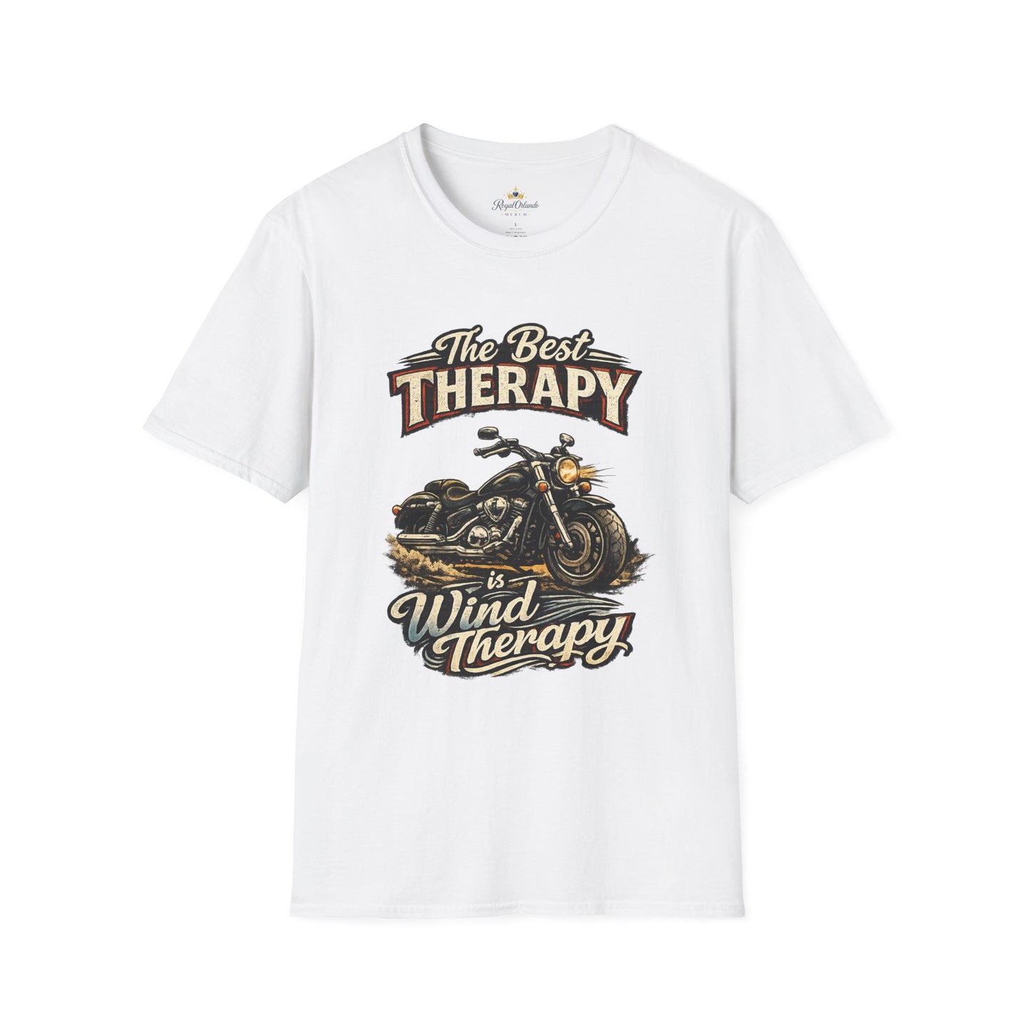 Motorcycle "The Best Therapy" T-Shirt | Bike Wind Therapy Design
